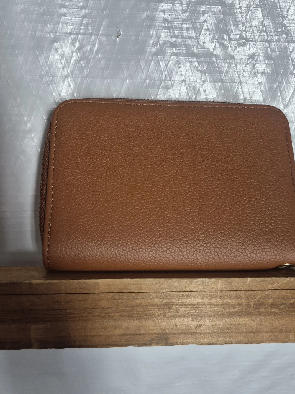 Brown Zip Wallet 